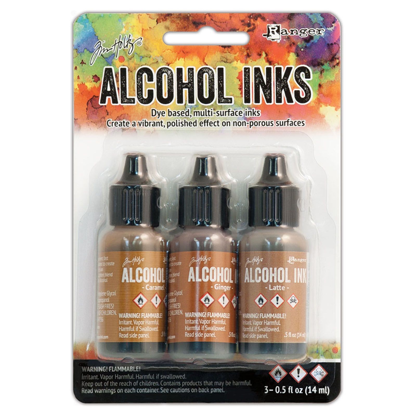 Tim Holtz Alkoholtinten Alcohol Inks Set 3 Stück á 14ml cabin cupboard