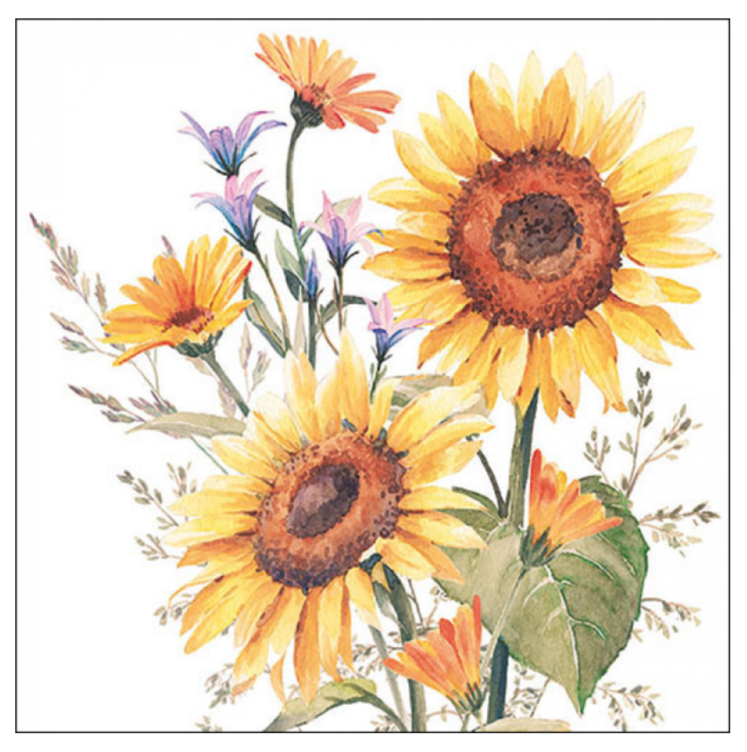 Ambiente Servietten Sunflowers FSC Mix 33x33cm 20 Stück/Packung