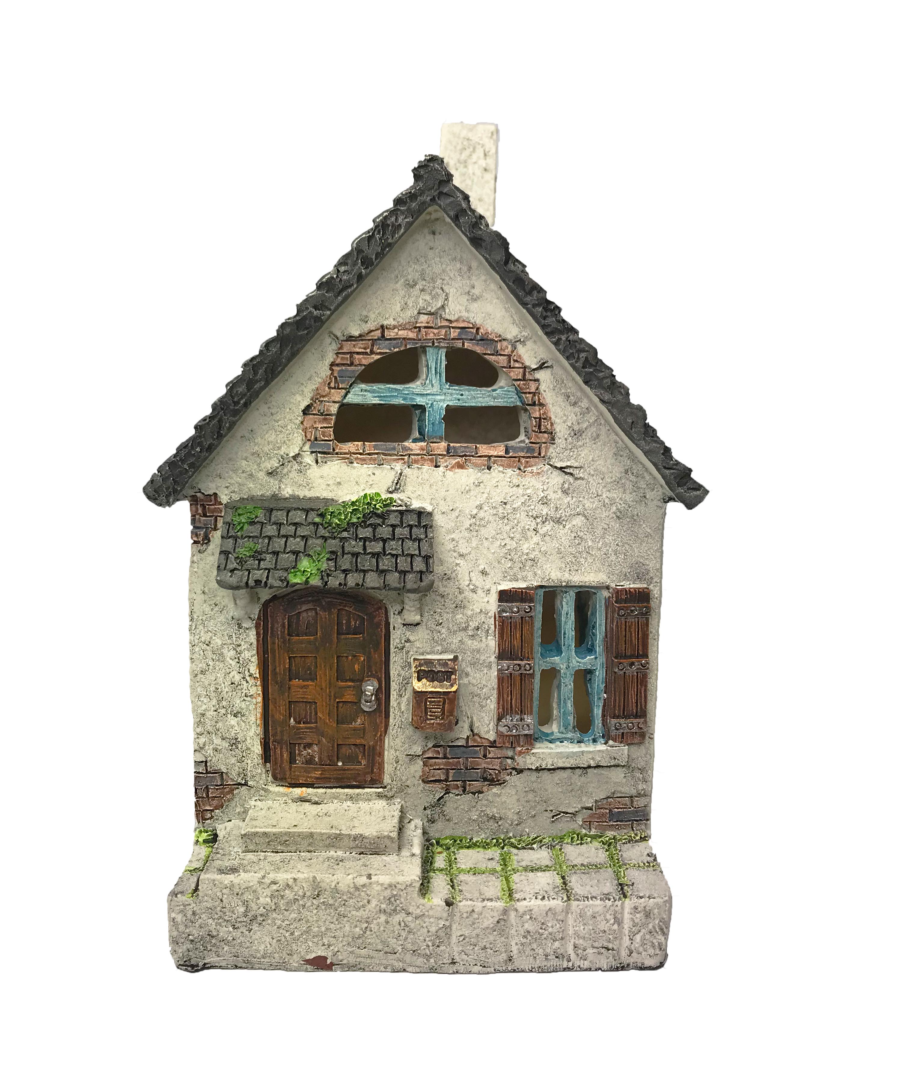 Miniatur Haus 7,5x8,5x14,5cm Dekohaus Fairy House Mini Gardening