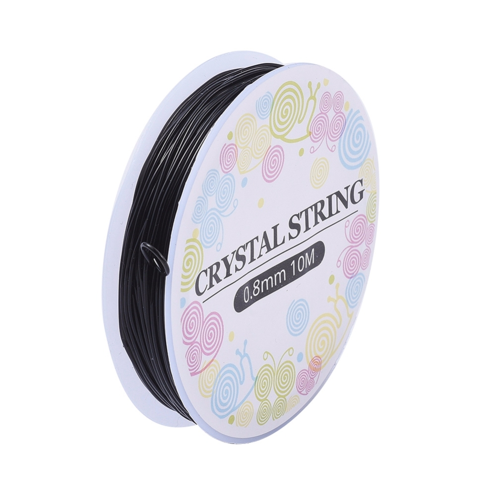 Gummifaden schwarz 0,8mm 10m 1 Rolle 
