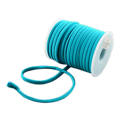 elastische Seidenkordel 5x3mm,  Bikini Kordel Foulard Cord, per m