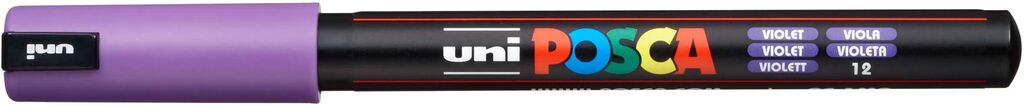 Uni Posca Marker PC-1MR VIOLETT Extra feine Spitze 0,7mm Uni Posca Marker PC-1MR VIOLETT Extra feine Spitze 0,7mm