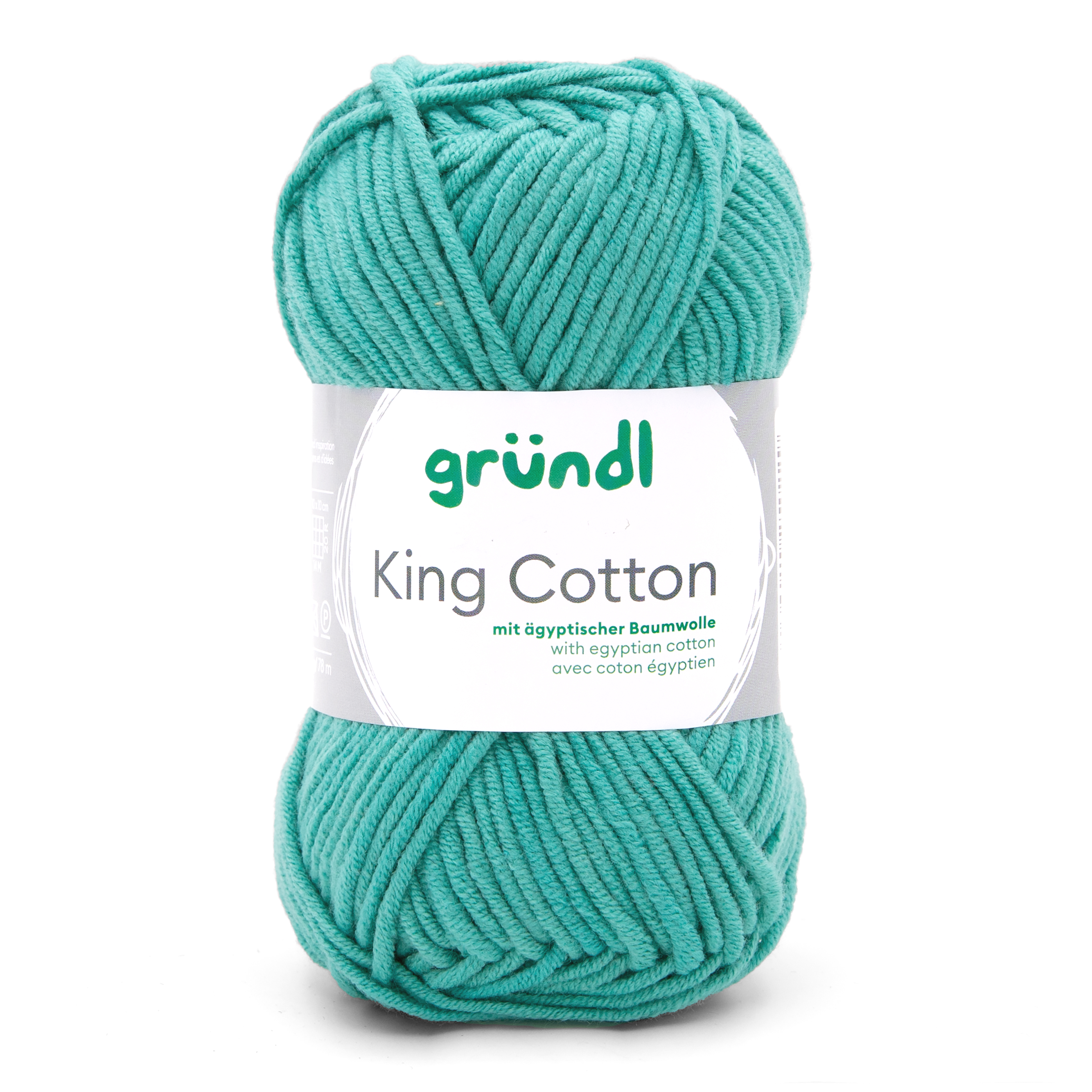 King Cotton JADE 55 % Polyacryl 45 % Baumwolle (egypt) 50g/78m King Cotton JADE 55 % Polyacryl 45 % Baumwolle (egypt) 50g/78m