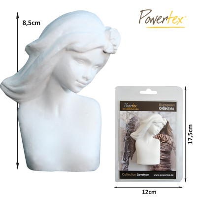 Gipsfigur Powertex - Esther 100x60x30 mm European Collection Plaster Statuette