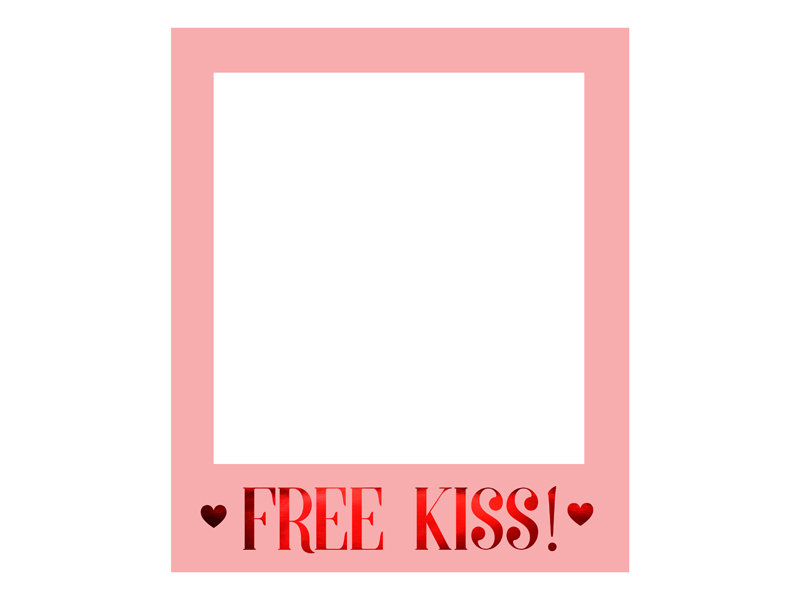 Photo Booth Valentines Selfie Frame 50x59,5cm