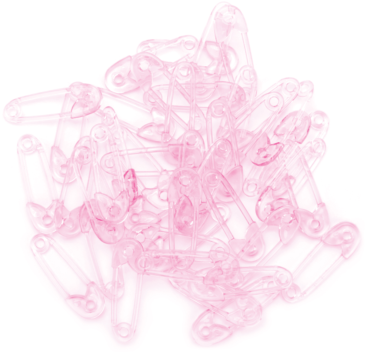 Kunststoff-Sicherheitsnadeln Plastic Safety Pins Babyparty Babypartydekoration Baby Shower Favors 40 Stück transparent