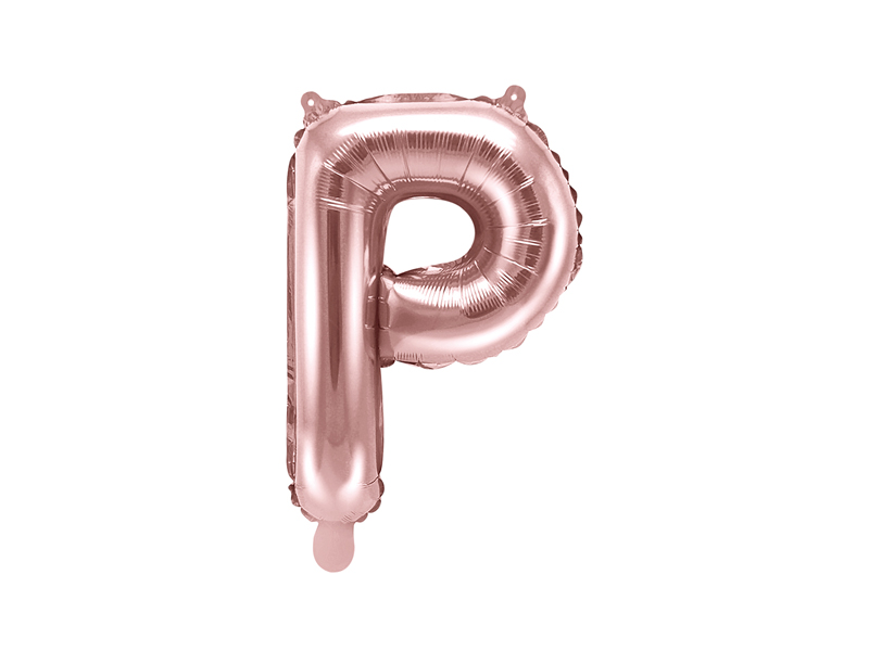 Foil Balloons Folienballone Alphabet ABC Buchstaben Zahlen roségold 14" 35cm