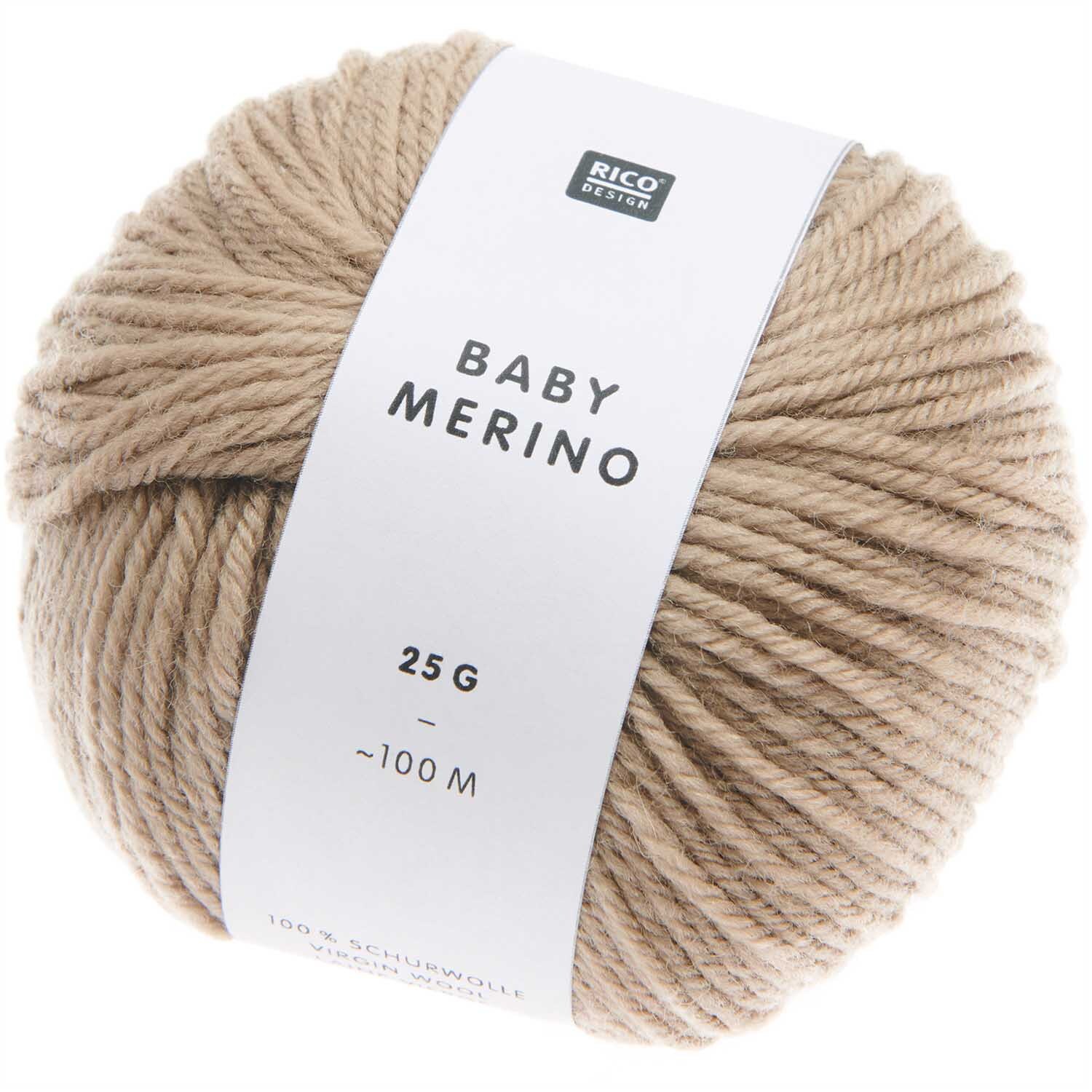 Rico Design Baby Merino BEIGE 100% Schurwolle 25g 100m Rico Design Baby Merino BEIGE 100% Schurwolle 25g 100m