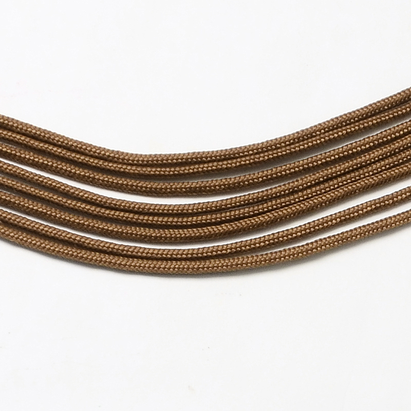 Paracord Kordel UNI MITTELBRAUN einfärbig 2mm 10m/ Bund