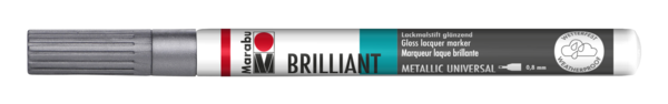 Marabu Brilliant Painter Lackmalstift SILBER Fineliner-Spitze 0,8mm Marabu Brilliant Painter Lackmalstift SILBER Fineliner-Spitze 0,8mm