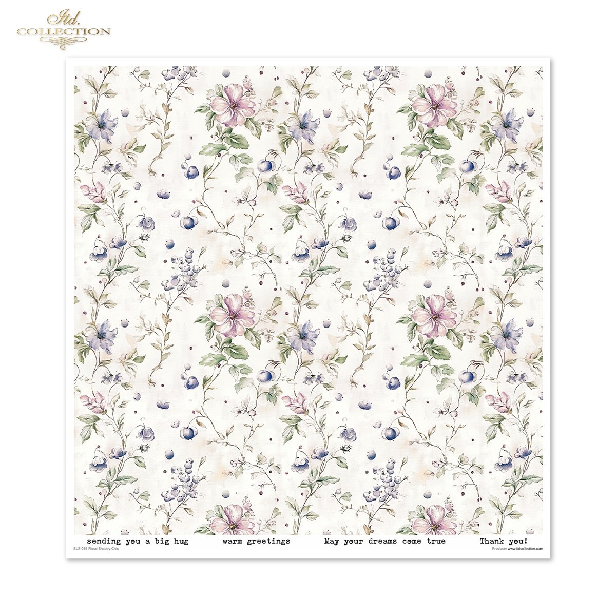 Floral Shabby Chic Scrapbooking Papier-Set 200 g/m2 310x320 mm 11 Bögen Floral Shabby Chic Scrapbooking Papier-Set 200 g/m2 310x320 mm 11 Bögen