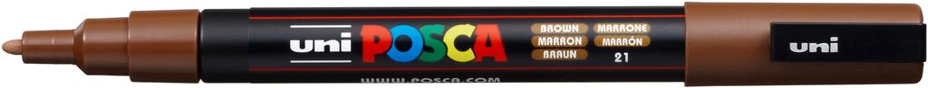 UNI POSCA Marker PC-3M BRAUN Rundspitze 0,9-1,3mm UNI POSCA Marker PC-3M BRAUN Rundspitze 0,9-1,3mm