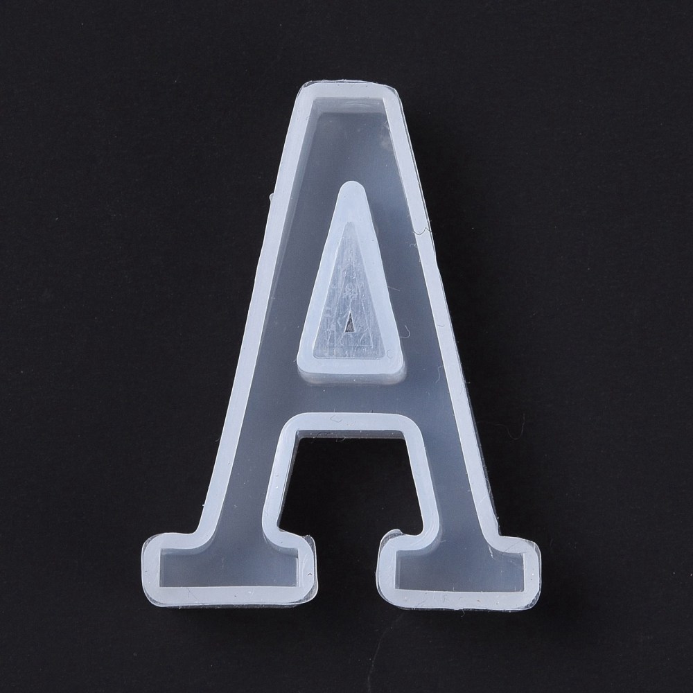 Gießformen Set Alphabeth A - Z, 26-teilig, 40x20x11mm Silikon Gießform