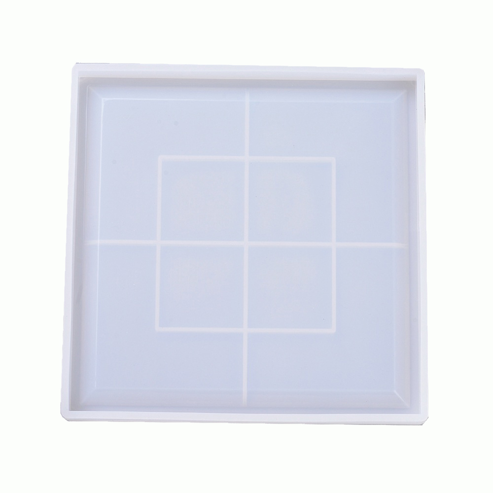 Silikon Gießform Untersetzer quadratisch, 20x20x1,5cm, Coaster Form