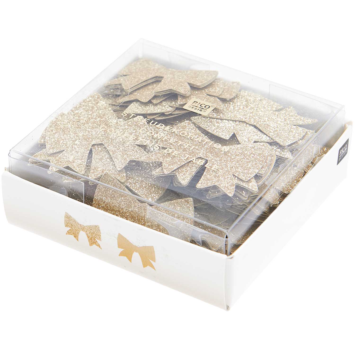 Streudekoration Schleifen Glitzer FSC MIX 3x2cm 20g Streudekoration Schleifen Glitzer FSC MIX 3x2cm 20g