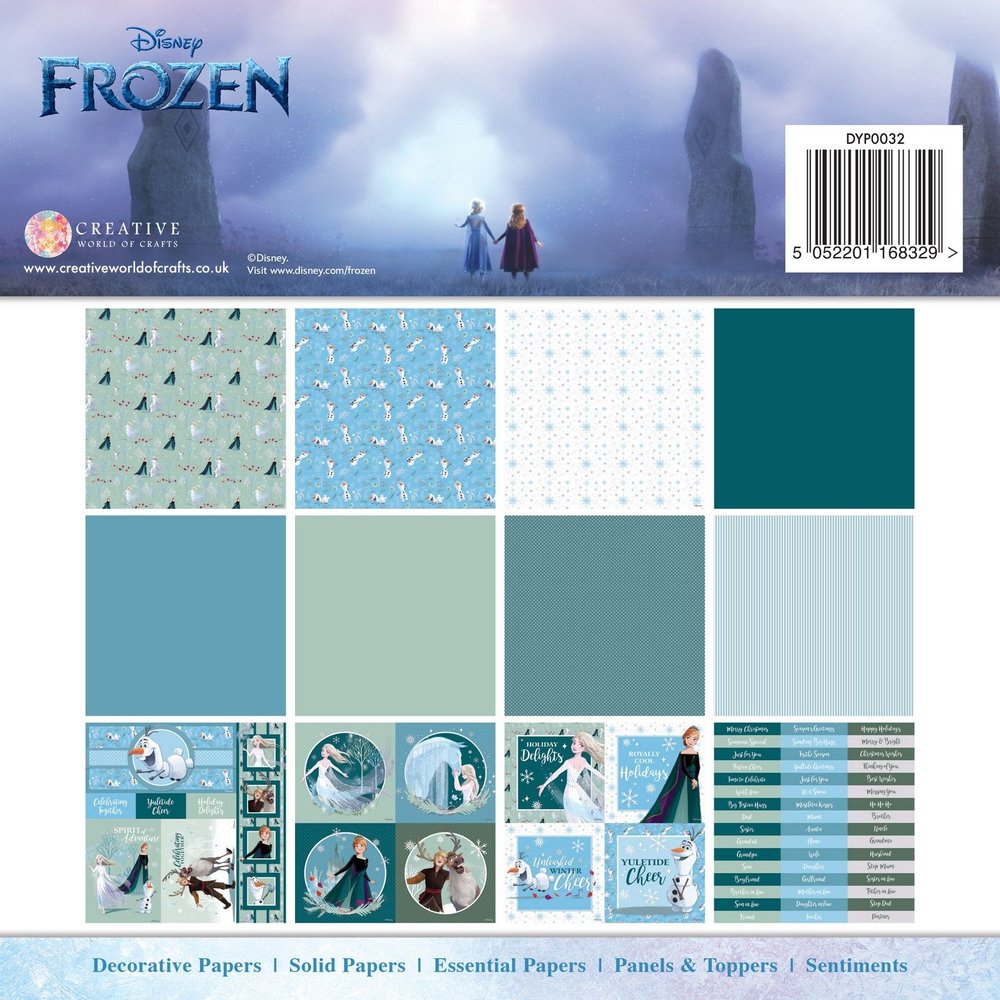 Frozen Christmas Card Making Pad 20,32x20,32cm 36 Blatt 