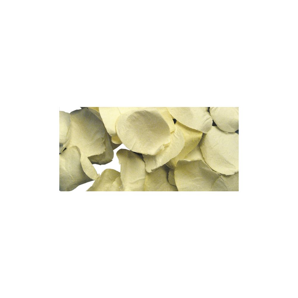 Papierblütenblätter creme