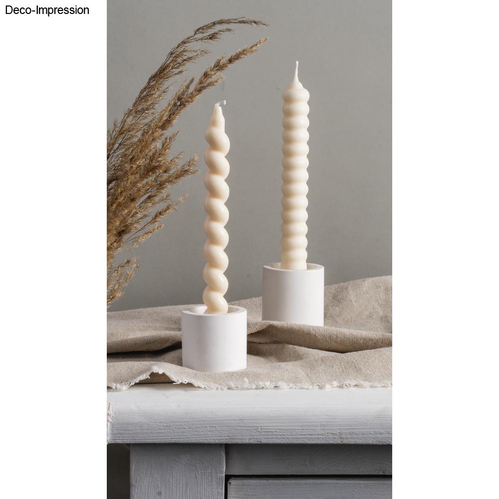 Silikon-Gießform Stabkerze gedreht ø 2cm Höhe 19,5cm 2-teilig Silikon-Gießform Stabkerze gedreht ø 2cm Höhe 19,5cm 2-teilig
