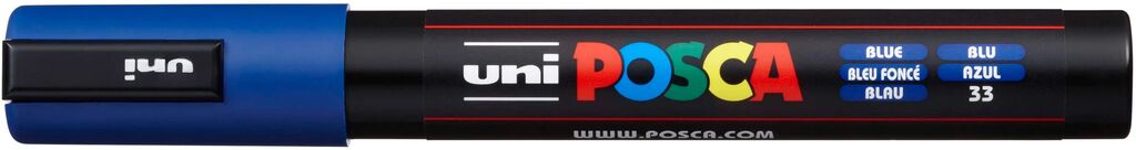 UNI POSCA Marker PC-5MC BLAU mittelfeine Spitze 1,8 - 2,5mm UNI POSCA Marker PC-5MC BLAU mittelfeine Spitze 1,8 - 2,5mm