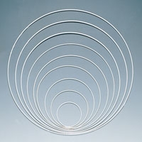 Metallringe  weiß beschichtet 25cm