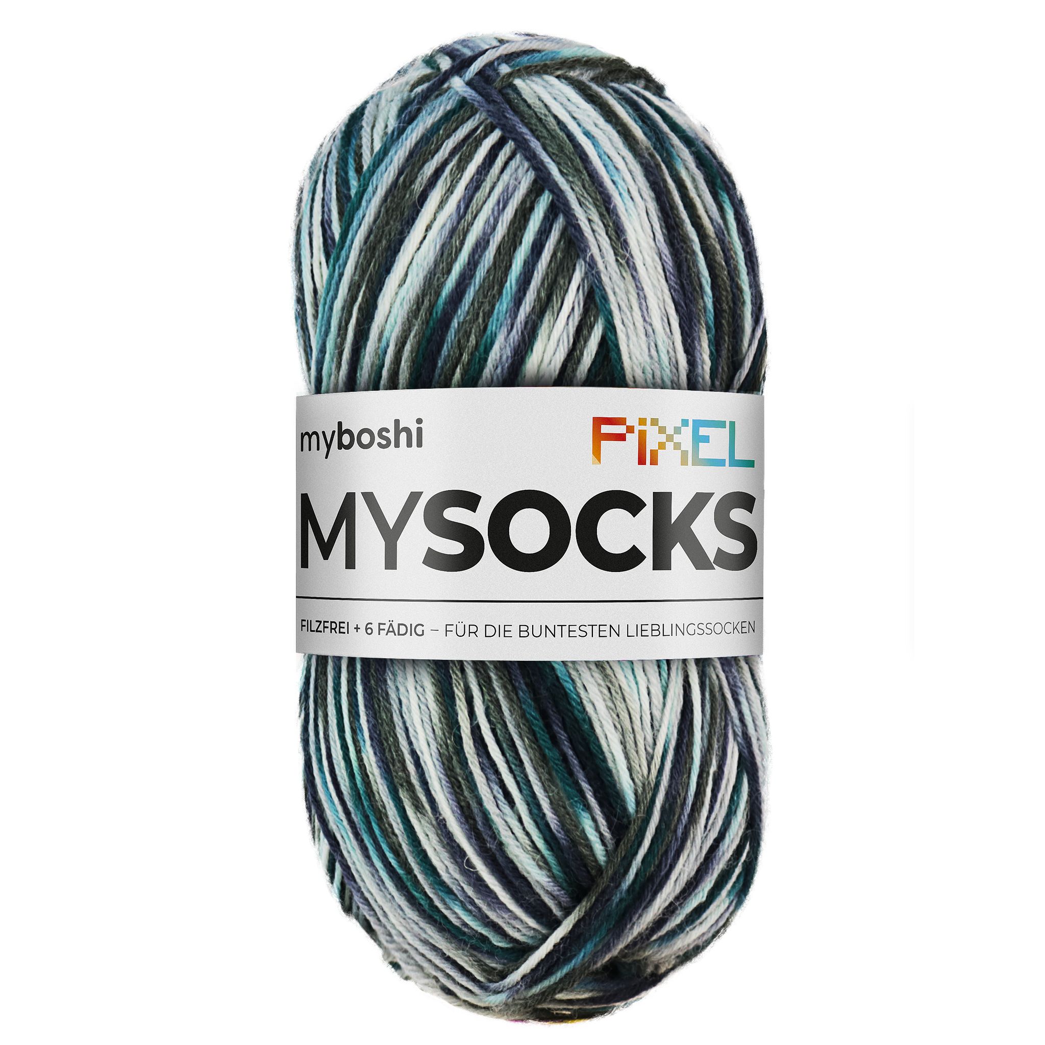 MyBoshi Mysocks Pixel Sockenwolle Aloeveraduft 6-fädig 75% Schurwolle und 25% Polyamid sehr strapazierfähig MyBoshi Mysocks Pixel Sockenwolle Aloeveraduft 6-fädig 75% Schurwolle und 25% Polyamid sehr strapazierfähig
