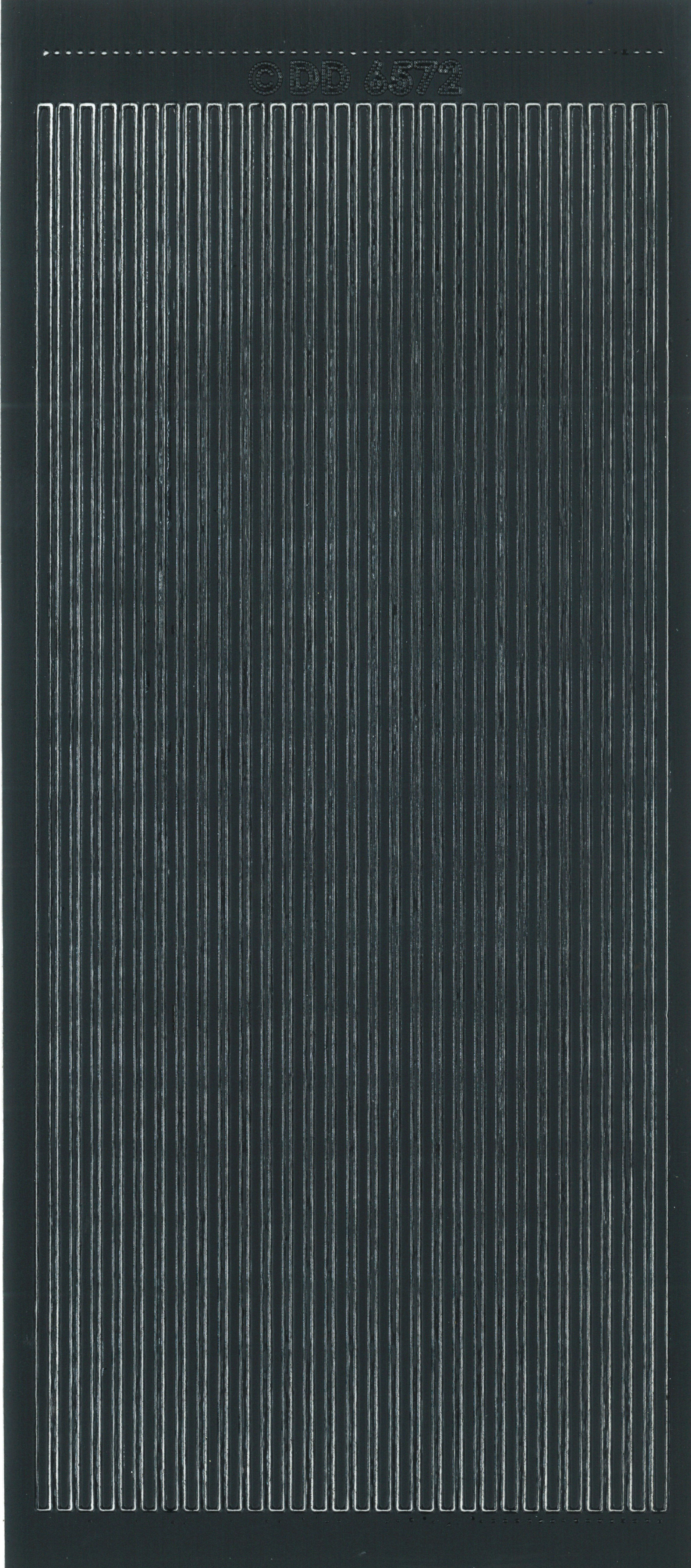 Konturensticker Straight Lines schwarz 1 Bogen 23x10cm