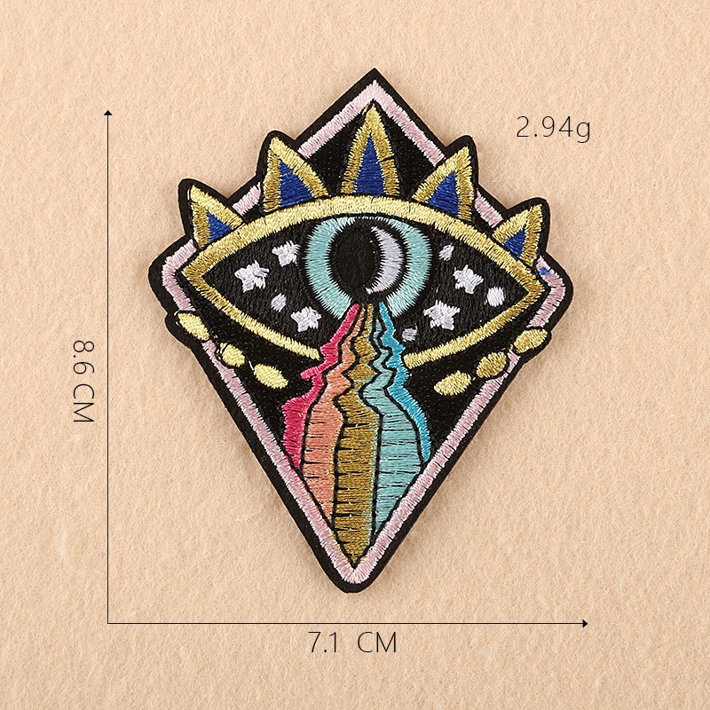 Patch Auge Regenbogen Aufbügeln/Aufnähen 8,6x7,1cm Patch Auge Regenbogen Aufbügeln/Aufnähen 8,6x7,1cm