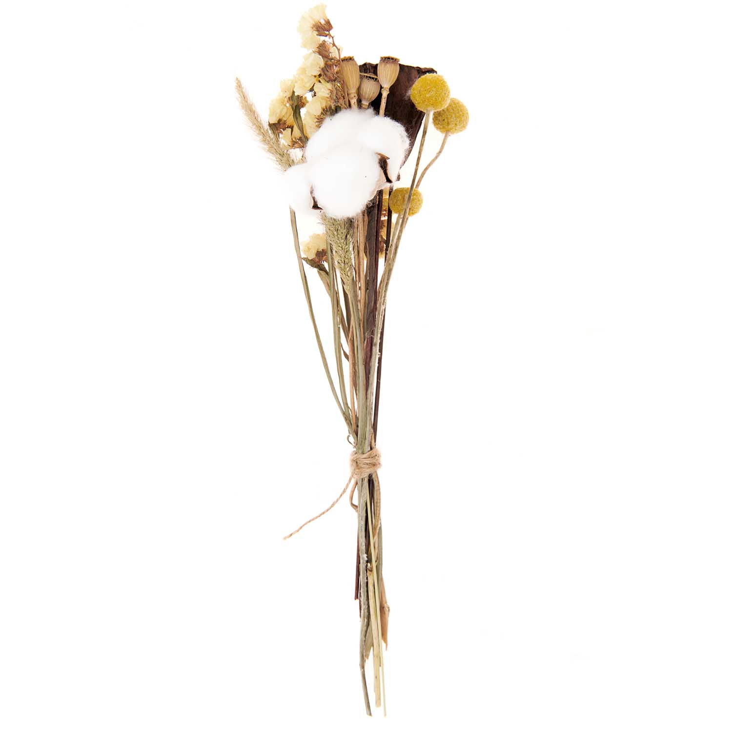 Trockenblumen Set Dried Flowers  gelb 33cm