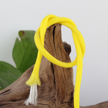 Paracord Kordel UNI ZITRONENGELB einfärbig 4mm 6,4m/ Bund 