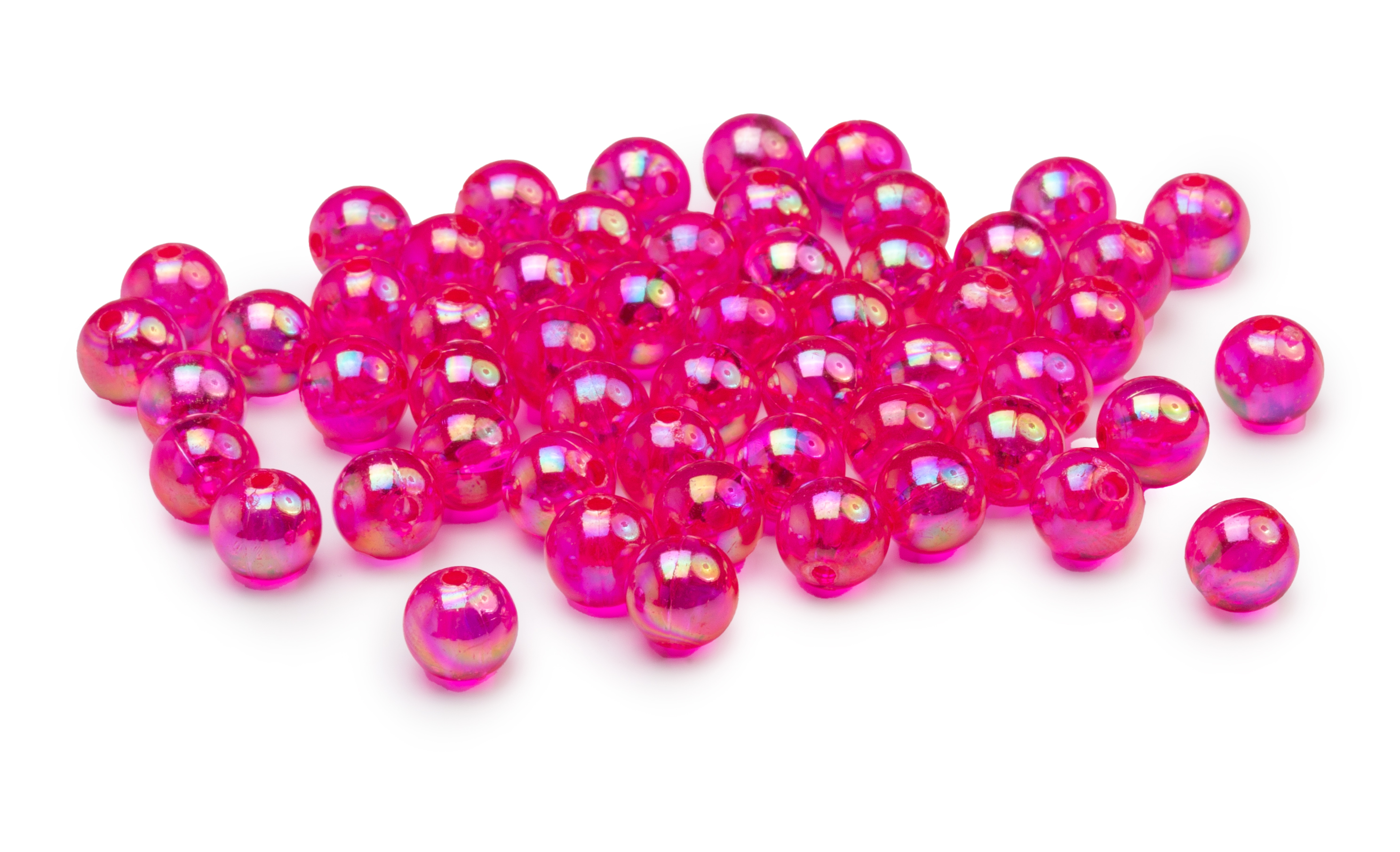 Acrylperlen klar irisierend 8mm 140 Stück Acrylperlen klar irisierend 8mm 140 Stück