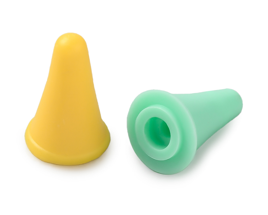 Bunte Gummistopper für Stricknadeln – Kappen für Nadelspitzen 1,9x1,2cm bunt sortiert 10 Stück 