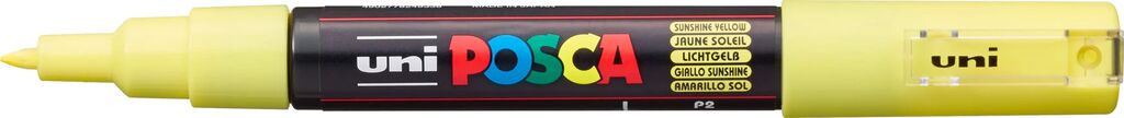 UNI POSCA Marker PC-1MC LICHTGELB extra feine Spitze 0,7 - 1 mm