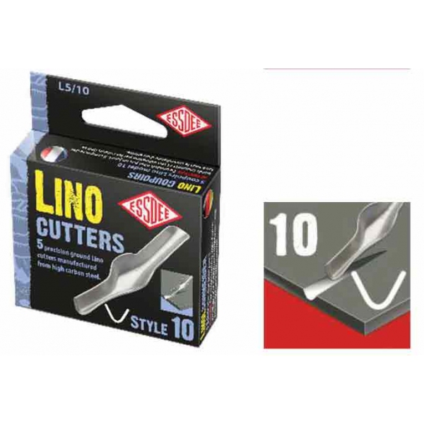 Linol Cutters Linolmesser 5 Stück Nr. 10