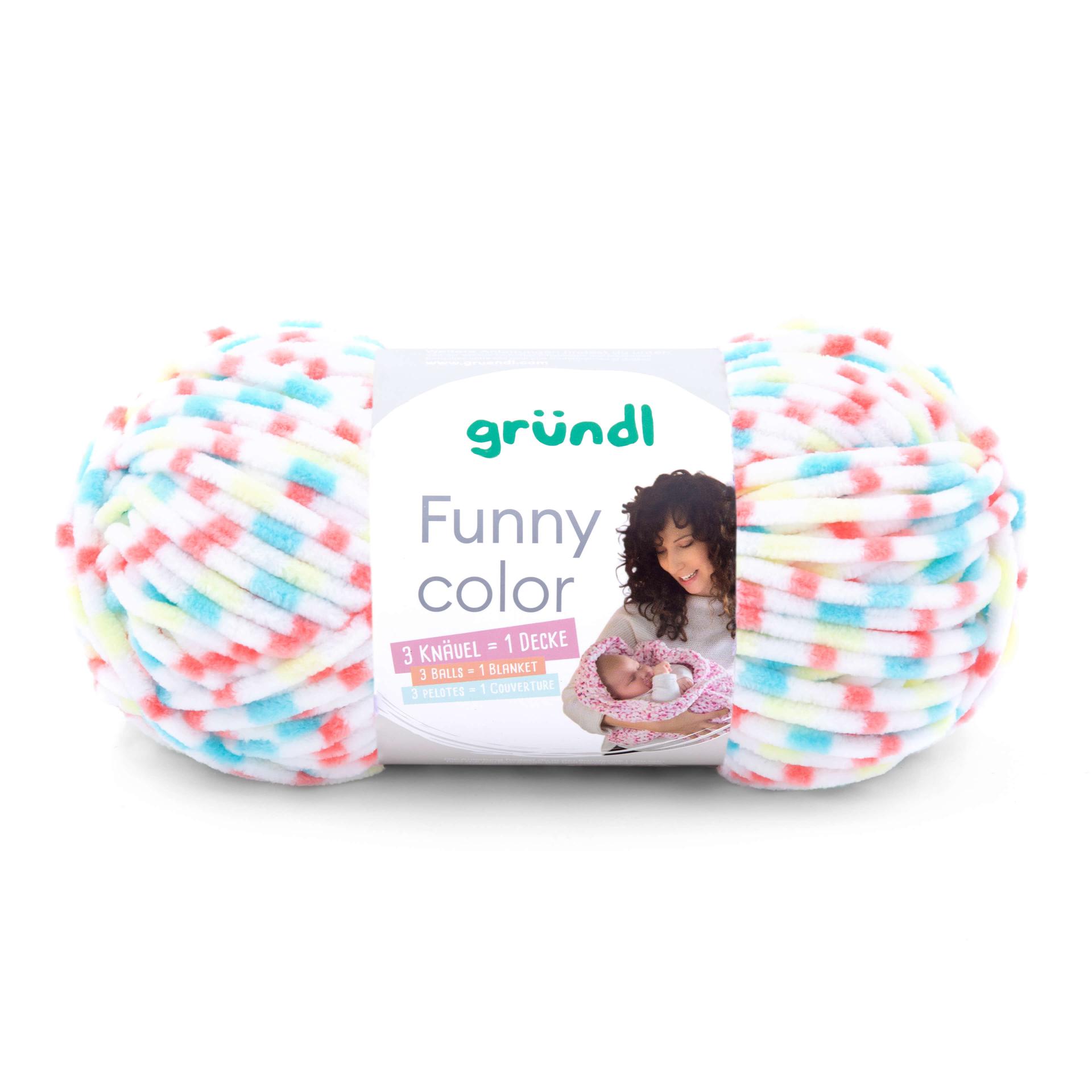 Gründl Funny Color Chenillegarn fine 100g 120m