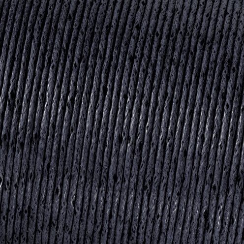 Kumihimo Baumwollkordel 1 mm schwarz