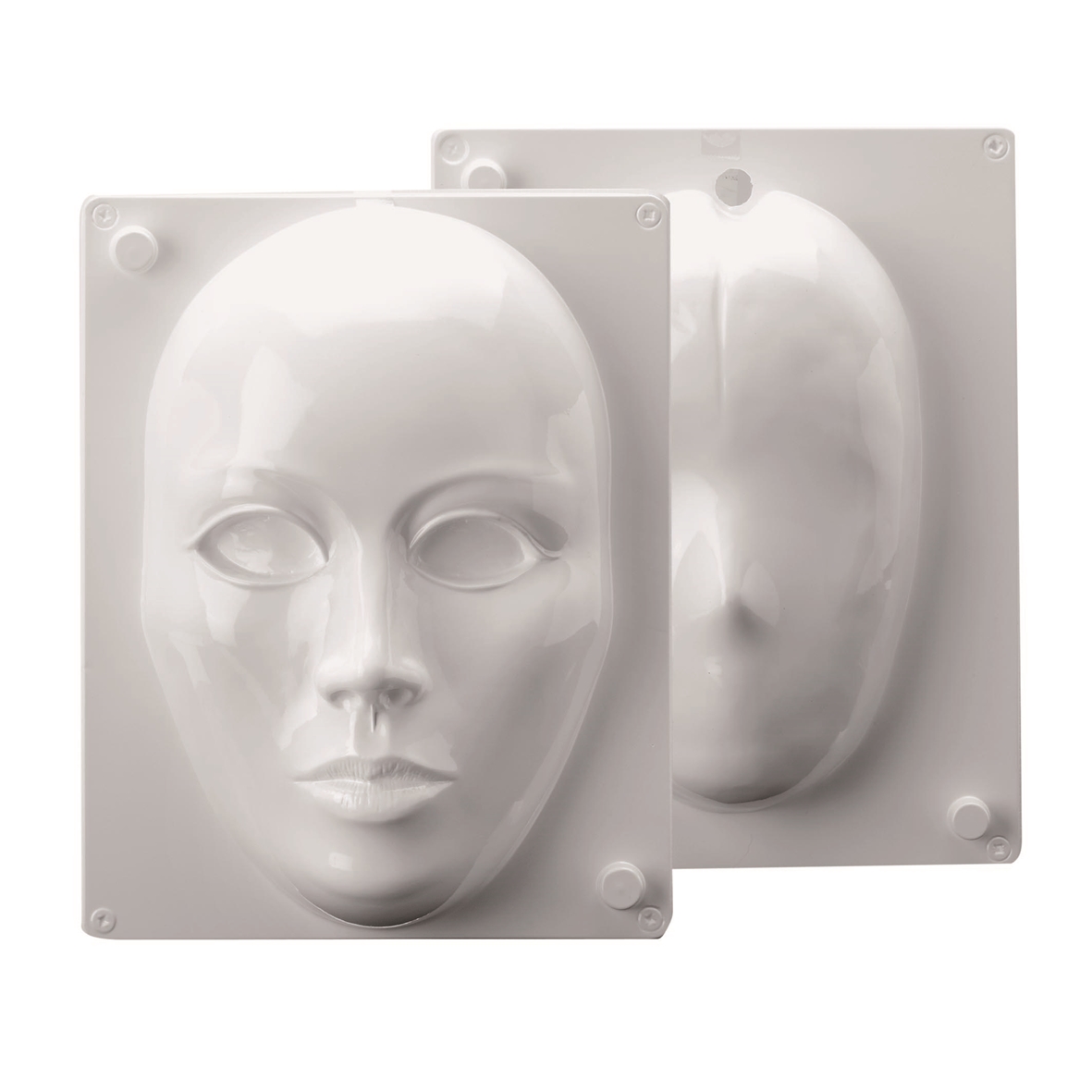 Gießform Maske Venezian Hohlgießform 2-teilig, 15x22 cm Reliefgießform