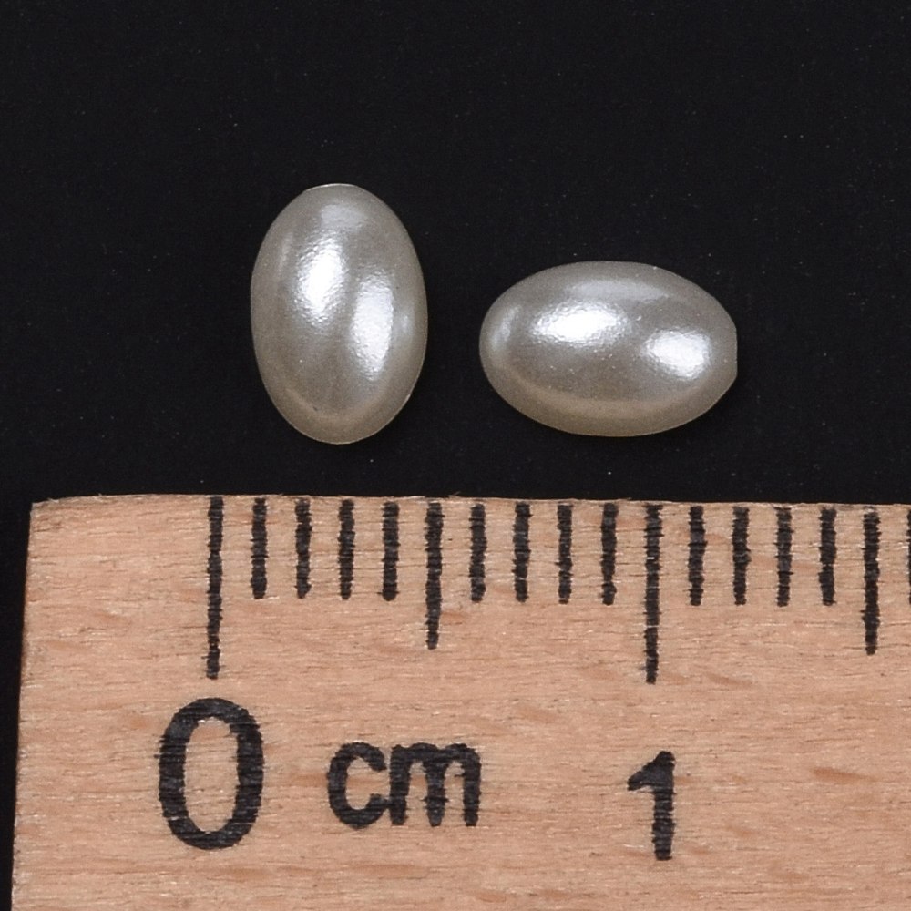 Cabochons oval 6x4x2mm perl creme 200Stk. 