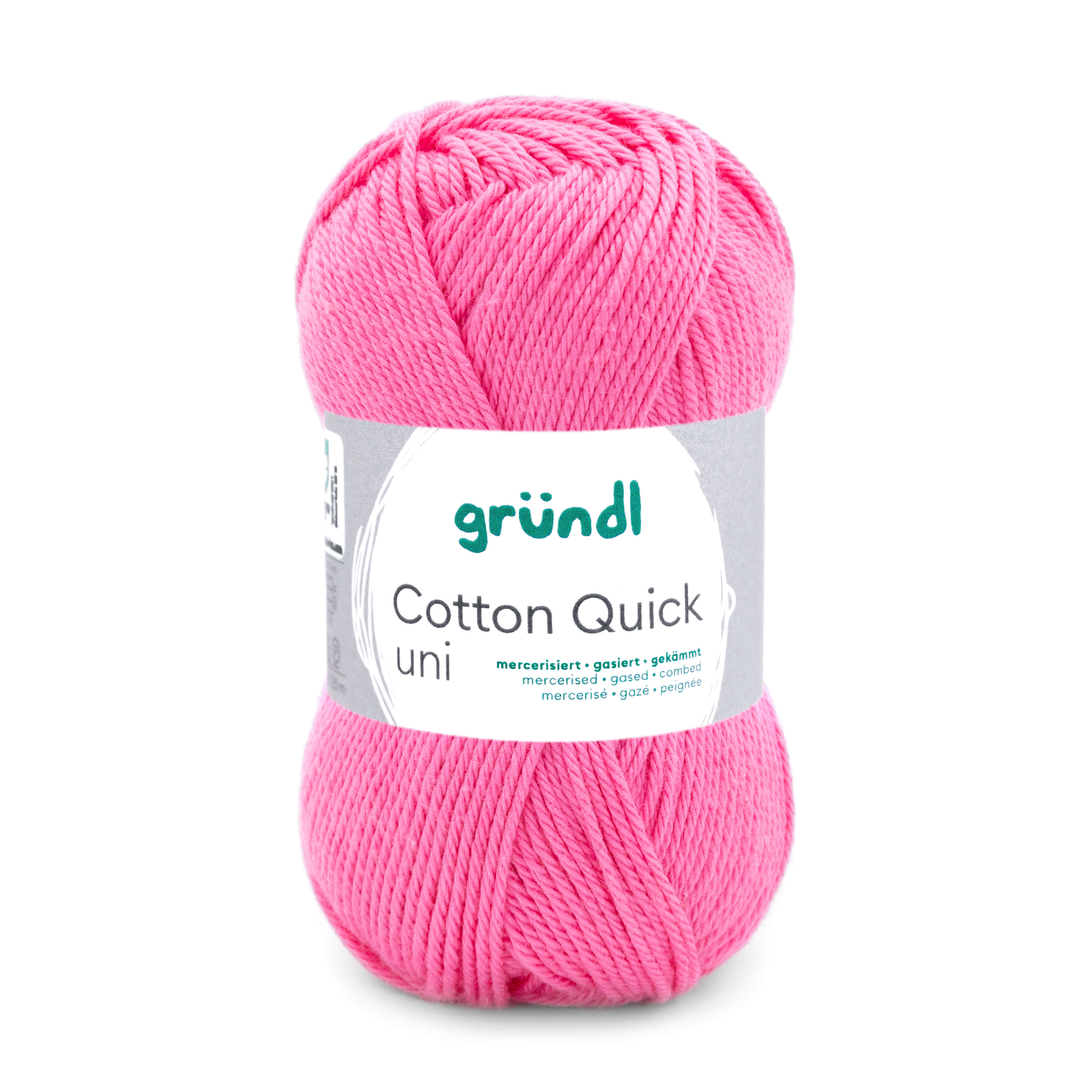 Cotton Quick Uni 100 % Baumwolle mercerisiert gasiert gekämmt 50g/125m Cotton Quick Uni 100 % Baumwolle mercerisiert gasiert gekämmt 50g/125m
