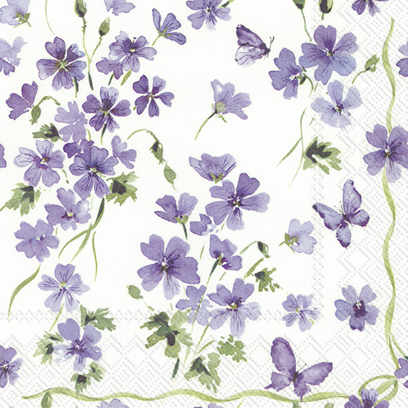 Servietten Purple Spring 33x33cm 20Stück/Packung