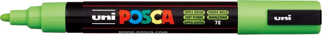 UNI POSCA Marker PC-5MC APFELGRÜN mittelfeine Spitze 1,8 - 2,5mm UNI POSCA Marker PC-5MC APFELGRÜN mittelfeine Spitze 1,8 - 2,5mm