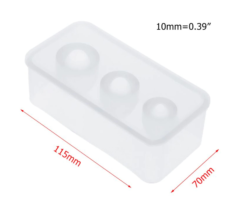 Silikongießform Ei 2,5cm 3cm 3,5cm 