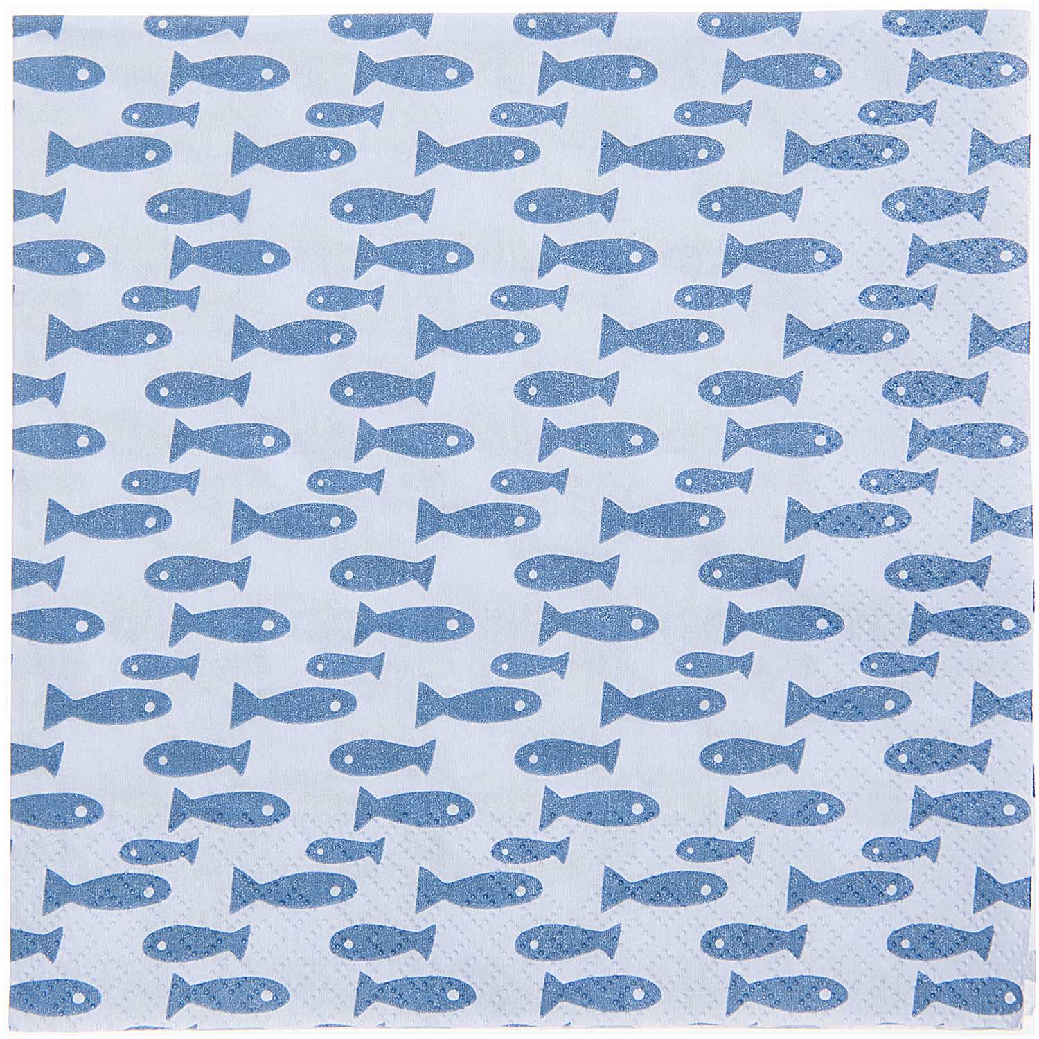 YEY! Let's Party Servietten Mermaid Fische blau 33x33cm 20 Stück