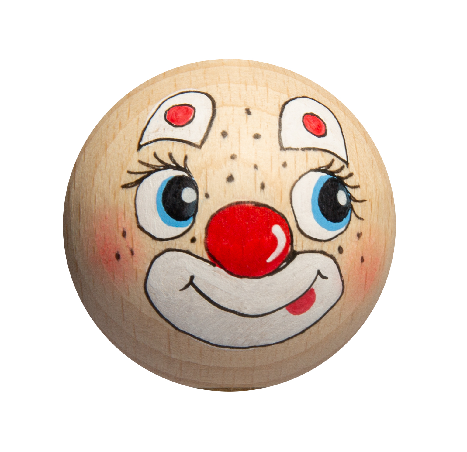 Handbemalter Holzkopf   Clown  Nr. 9 