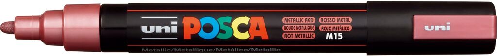 UNI POSCA Marker PC-5MC METALLIC ROT mittelfeine Spitze 1,8 - 2,5mm UNI POSCA Marker PC-5MC METALLIC ROT mittelfeine Spitze 1,8 - 2,5mm