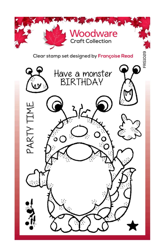 Woodware Silikonstempel Set Monster Gnome 15,24 x 10,16 cm Woodware Silikonstempel Set Monster Gnome 15,24 x 10,16 cm