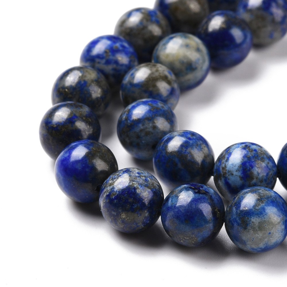 Natürliche Lapis-Lazuli-Perlen Strang rund 8mm Loch: 1mm ca. 48 Stück pro Strang 39cm Natürliche Lapis-Lazuli-Perlen Strang rund 8mm Loch: 1mm ca. 48 Stück pro Strang 39cm