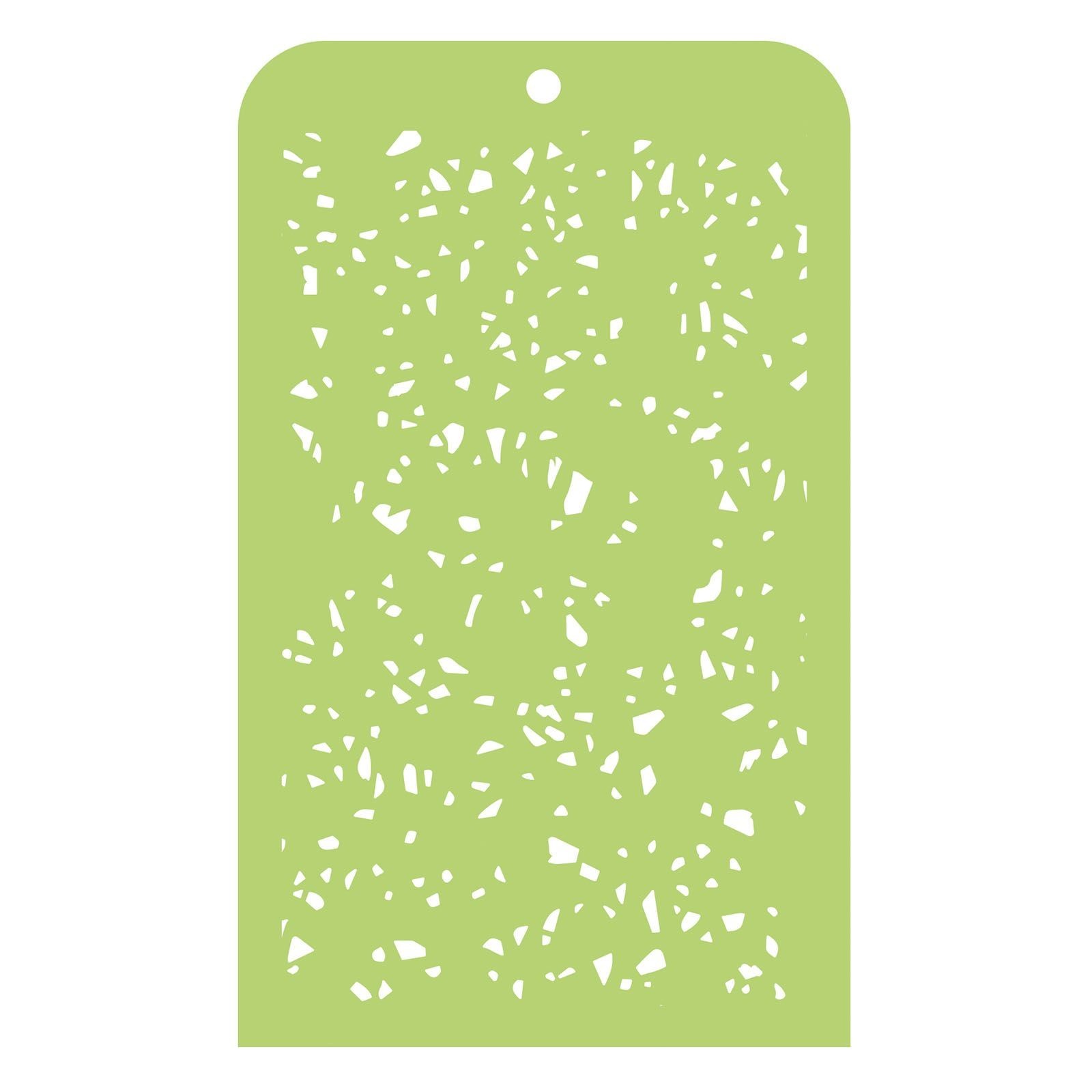 Kaisercraft Designer Template Mini Terrazzo Schablone 14,5x9,5cm