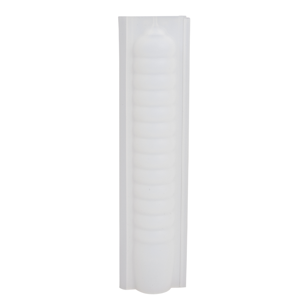 Silikon-Gießform Stabkerze geringelt ø 2,3cm Höhe 19,5cm 2-teilig Silikon-Gießform Stabkerze geringelt ø 2,3cm Höhe 19,5cm 2-teilig