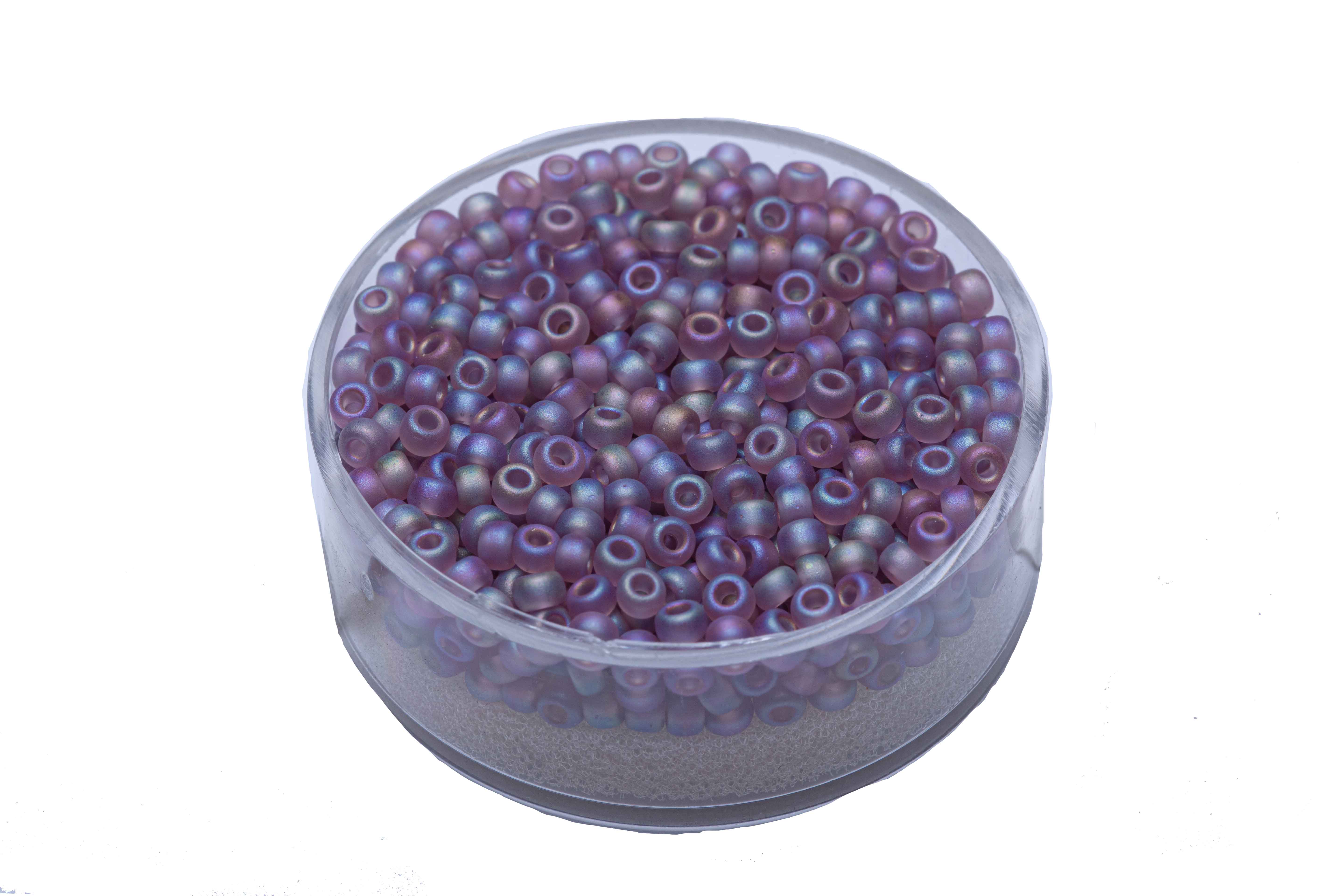 Miyuki Rocailles transparent matt light amethyst 2,5mm 12g