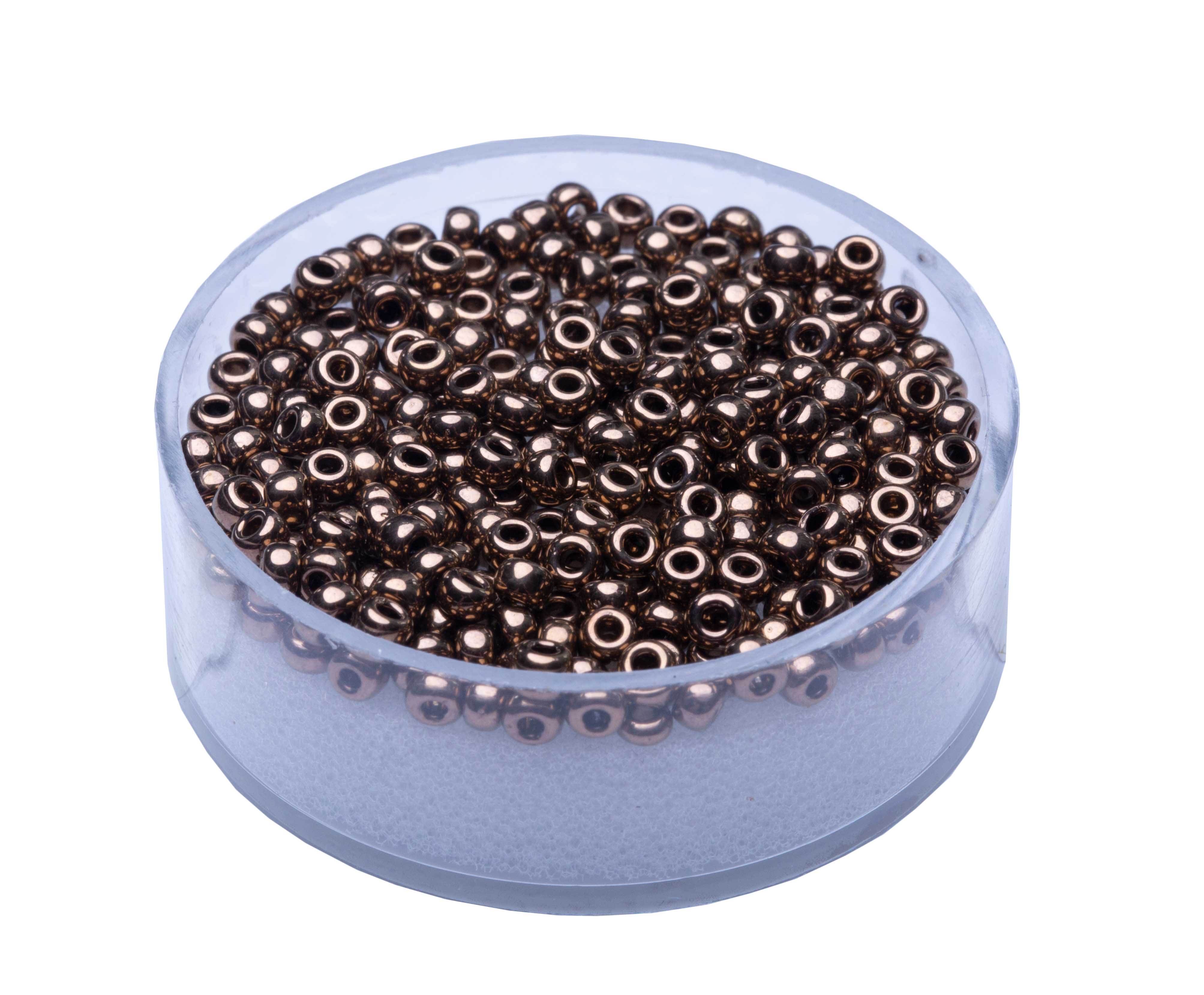 Miyuki Rocailles 2,5 mm,  5g, metallic nut